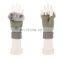 Women half finger gloves with rabbit fur winter lady wool fingerless gloves