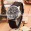 number watch head, silicone strap, accurate movement quartz watch