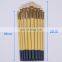 Short Wooden Handle Artist Bristle Paint Brushes