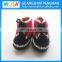 Infant and Toddler Crochet Sport Shoes Black and White Red