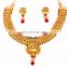 South Indian Laxmi Coin bridal jewelry-One Gram Gold Plated Jewellery