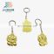 3D Buddha custom gold plating keychain for wholesale