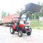 30hp 4x4 wd mini farm tractor with backhoe loader and front boom