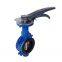 D371X-16Q / D71X-16Q Blue Color 1.6mpa Frequency Butterfly Valve With Handle Clip Electromagnetic Valve