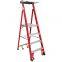 High grade aluminum alloy folding single side ladder ao21-103 gold anchor small double side ladder