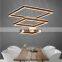 Modern decorative home square shape big led acrylic chandelier lights with Double face light