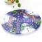 Round tempered glass chopping board