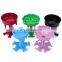 Mintao 3.7L colorful pineapple shape drink glass beverage dispenser with tap