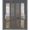 Powder coating aluminum profile frame tempered glass sliding door 3 tracks 4 panels aluminum sliding door