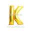 alphabet letter foil balloon gold color inflatable balloon
