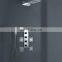 HM002 Luxury concealed thermostatic hangrid black antique gold shower set 12 inch
