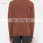 Brown Cashmere Knitted Jumper Men Sweater Knitwear