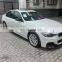 Рулевой козырек переднего бампера из углепластика в стиле P Style для BMW F30 MTECH 2013 - 2017