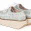 women female flower printing lose weight height lifing increasing espadrilles shoes
