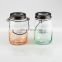 Glass Storage Jar with Colored Plastic Food Storage Bottles & Jars Cover Transparent Modern 100% Food Safe Glass