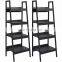 Products Furniture Set Pair of 4-Shelf Ladder Bookcases