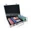Casino Games 200 pieces Custom EPT Ceramic Clay Poker Chips Set with Aluminum Case