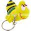 Wholesale bumble bee shape anti stress reliver PU foam ball key chain
