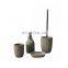 home decoration accessories Marble look complete hotel plastic bathroom sets