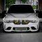 Autoaby Car Front Grille Trim Strips Sport Style Sticker Strip Cover Frame 2 Pcs Car Grille Sticker Strip For BMW F10 F11 F02