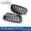 F15 F16 replacement carbon fiber car front bumper mesh grille for BMW X series X5 X6 2015+