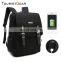 business travel school waterproof smart backpack bag men's USB battery charging anti-theft laptop backpack with usb port