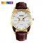 SKMEI 9073 Men's Fashion & Casual High Quality Classic Simple Style Leather Band Calendar Analog Chronograph Waterproof watches