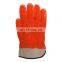 HY Canvas cuff sandy orange pvc coated gloves