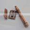 personal care elegant dark red reusable double edge razor metal safety razor