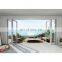 Aluminum door revolving door aluminum grille sound insulation glass sliding folding doors for sale