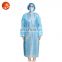 AAMI PB70 Level 1 2 3 Disposable Blue PP PE SMS Surgical Gowns Knit Cuff Medical Use