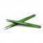 Pointed anti-static tweezers green stainless steel environment-friendly high-precision tweezers plus hard tweezers cute sticker green straight head