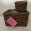 Hot Sale Multiple Shapes Natural Unpeeled Willow Wicker Basket