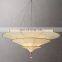 Classic Fortune  Icaro series indoor restaurant hotel indoor aisle foyer decorative metal industrial brass round chandelier