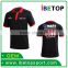 100% Polyester Custom Latest Men Button Up free sample polo shirt