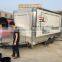 White biaxial food truckNEW 4M Enclosed Food Vending Mobile Kitchen Concession Catering Trailer