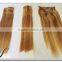 Wholesale 100% virgin human hair silky straight piano color clip in hair extensions