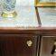 Vintage Style Modern Marble Top Living Room Furniture Solid Wood Cabinet Corner