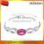New Design Oval Austrian Crystals 18k Platinum Plated Bracelet Bangle Jewelry Gifts