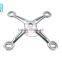Four-arm 2001b Stainless steel spiders for glass wall holding