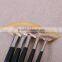 Wholesale 5pcs Set Fan Shape Wooden Handle Artsit Paint Brush