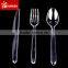 Plastic silver cutlery disposable fork and knife set