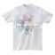 Colorful hand printing OEM service short sleeves for group activities men's tshirt