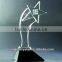 Custom pentagram K9 crystal trophy wholesale new design crystal trophy and awards