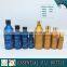 Colored European Glass Essential Oil Bottle With Gold Cap