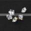 5 pental flower shape cubic zirconia gems white cz gemstones