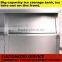 Restaurant stainless steel 1.8m center island with cup dispenser ice cube storage