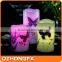12 Colors remote control Butterfly Loves Flowers paraffin wax led candle                        
                                                Quality Choice