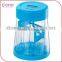 China Factory Transparent Blue Plastic Coin Sorter Money Bank Price