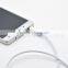 3.5mm Male [AUX] Stereo Audio Cable - Flexible White Metal Shell Auxiliary Cable for IPhone